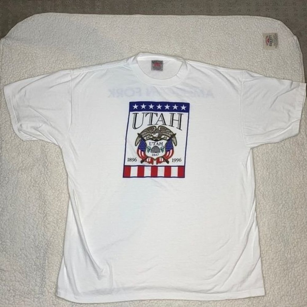 Vintage 1996 American Fork, Utah 100th Parade T-Shirt : Size Extra Large